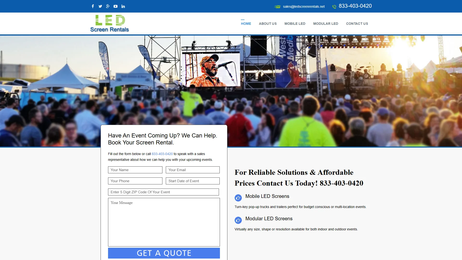 LED Screen Rentals
